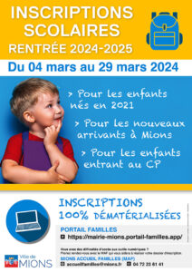 inscriptions scolaires 2024 2025